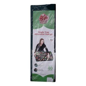 Santa's Bags Single Tray Ornament Storage GREEN